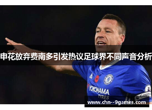 申花放弃费南多引发热议足球界不同声音分析 申花放弃费南多引发热议足球界不同声音分析